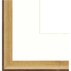水彩額/水彩用額縁 軽量タイプ 【水彩F6 オーク】 縦47.1cm&times;横57.3cm&times;高さ3.3cm 表面カバー：UVアクリル 吊金具付き 樹脂製
