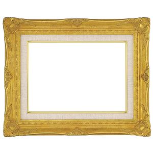 油絵額縁/油彩額縁 【WSM ゴールド】 縦31.4cm&times;横62.2cm&times;高さ8cm 表面カバー：ガラス 吊金具付き