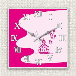 壁掛け時計/デザインクロック 【チャペル】 30ｃｍ角 アクリル素材 『MYCLO』 〔インテリア雑貨 贈り物 什器〕