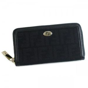 Fendi（フェンディ） 長財布 ZUCCA JACQUARD 8M0024 F0WN1 ブラック H10×W19×D2