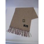 カシミヤ入りドット柄小マフラー ベージュ