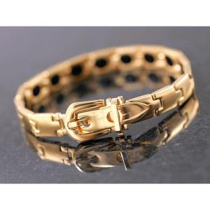 ゲルマチャンプブレスレットM ゴールド
