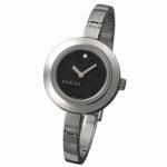��GUCCI�����å���105R YA105510����ǥ����������å�(�֥�å��ե���ʸ����)