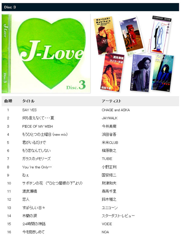 邦楽 オムニバス CDアルバム 『J-LOVE』 (CD4枚組 全64曲)