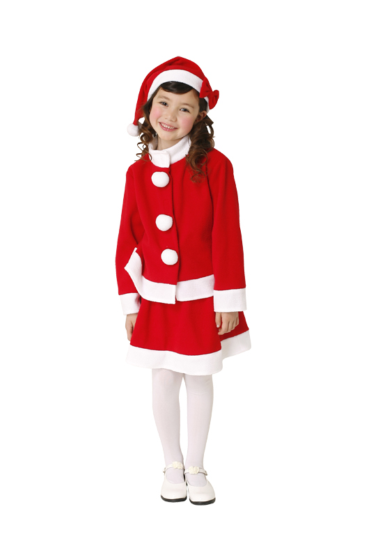 【クリスマスコスプレ 衣装】キッズツーピースサンタ 120 4560320827788 (子供用)