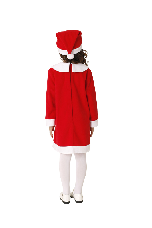 【クリスマスコスプレ 衣装】キッズワンピースサンタ レッド 120 4571142449850 (子供用)