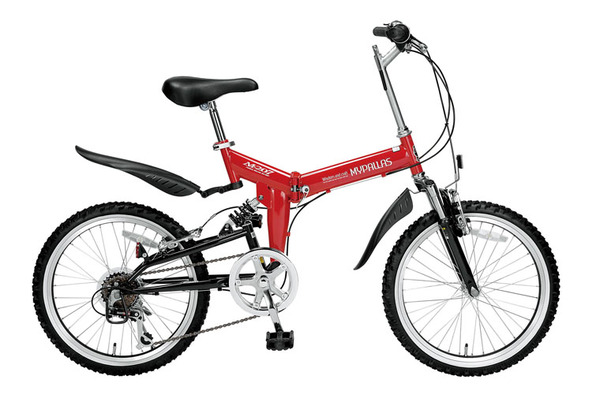 MYPALLAS（マイパラス） 折り畳み自転車 M‐207 20インチ 6段変速 Wサス クリムゾン 【マウンテンバイク】 