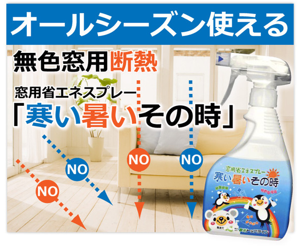 窓用省エネスプレー 寒い暑いその時 400ml(約50平方メートル分) 【2個セット】