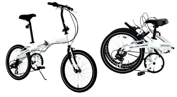 WACHSEN(ヴァクセン) 20インチアルミ折りたたみ自転車6段変速付 Weiβ(ヴァイス) BA-101