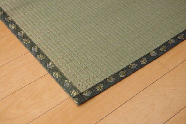 純国産/日本製 双目織 い草上敷 『松』 本間3畳(約191×286cm)