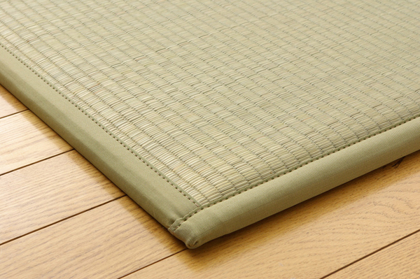 純国産(日本製) ユニット畳 『ふっくら微笑み』 82×82×2.2cm(9枚1セット)(中材:ウレタンチップ+硬綿)