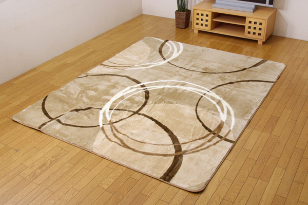 洗える 防炎 アクリル ラグカーペット 『WSセルク』 ブラック 200×250cm(洗濯機丸洗い可能)