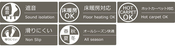 高反発ラグマット 130×190cm ブラウン HP-501