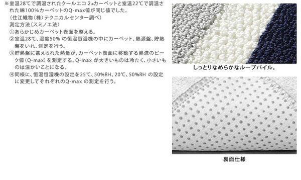 スミノエ ラグマット NEXTHOME マイナス6℃冷たいクールエコ2ラグ フレンチボーダー 130×190cm スカイブルー 日本製 【日本製】