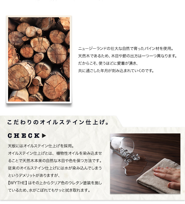 【単品】こたつテーブル 長方形(120×80cm)【WYTHE】ヴィンテージブラウン オールドウッド ヴィンテージデザインこたつテーブル【WYTHE】ワイス