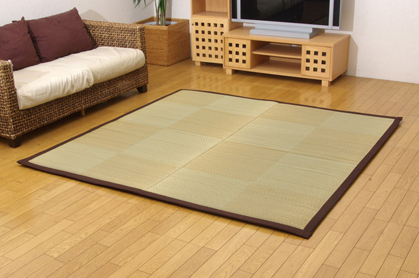 固わた20mm入り い草ラグカーペット 『ごろりんノア』 約191×250cm
