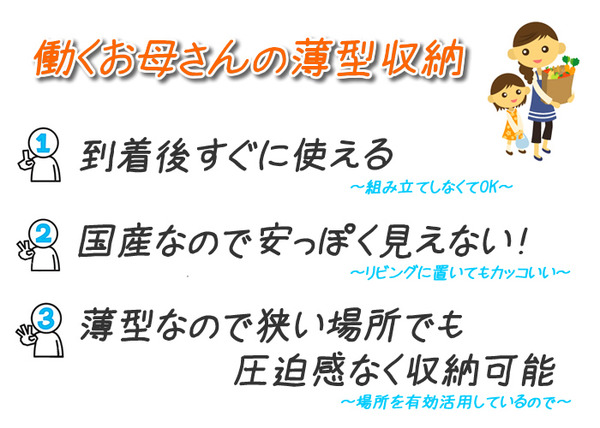 薄型チェスト/リビング収納 【5段/幅45cm】 ナチュラル木目調 奥行30cm ストッパー付き引き出し 日本製 【完成品】