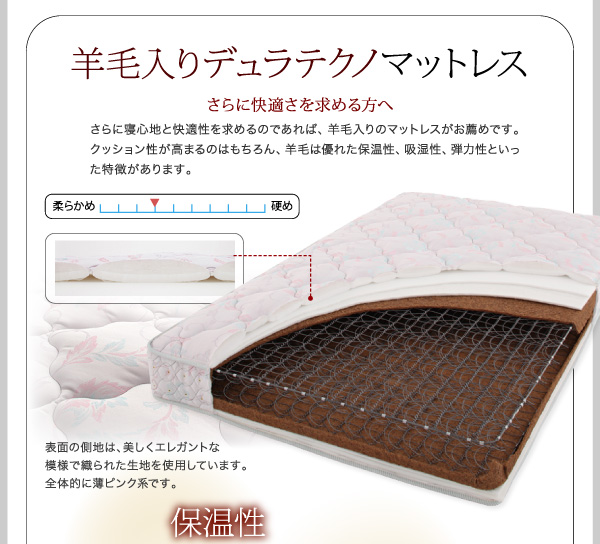 フロアベッド シングル ENTRE 羊毛入りデュラテクノマットレス付き ブラック 大型モダンフロアベッド ENTRE アントレ