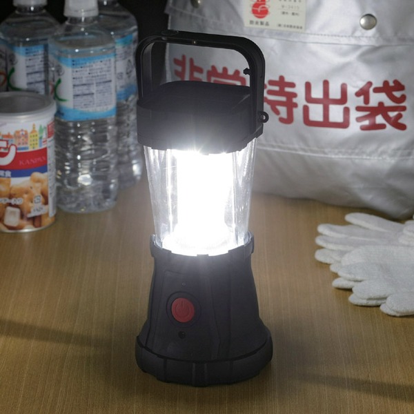 LEDランタン/3WAY充電式24LEDキャンピングランタン 【明るさ:約170ルーメン】 USB差込口付き 〔防災 キャンプ 野外作業〕