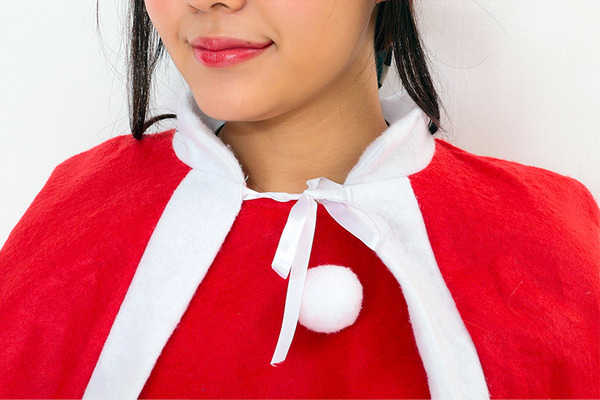【クリスマスコスプレ 衣装】P×P レディースサンタクロース サンタコスプレ女性用 ワンピース&肩がけ