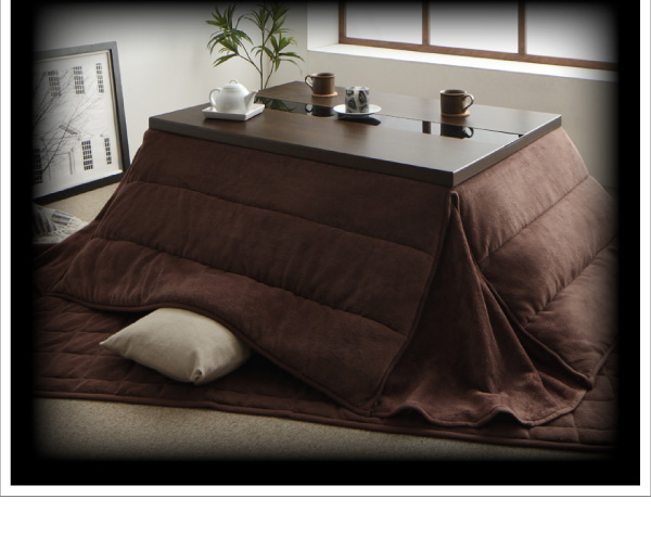 【単品】こたつテーブル 75×105cm【GWILT SFK】ブラック アーバンモダンデザインこたつ【GWILT SFK】グウィルト エスエフケー