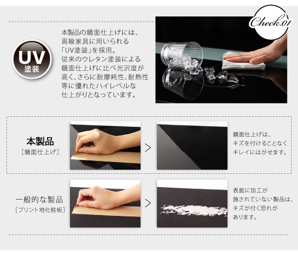 こたつ3点セット こたつ本体+掛け布団+敷布団 80×120cm【VADIT FK】こたつテーブルカラー:グロスブラック こたつ布団カラー:モカブラウン 鏡面仕上げ アーバンモダンデザインこたつセット【VADIT FK】バディット エフケー