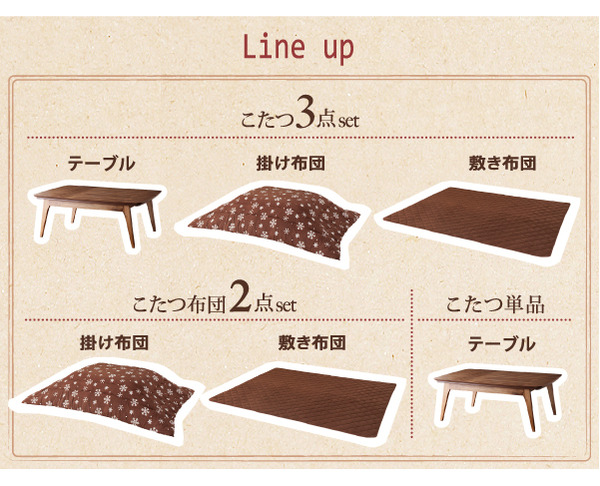 こたつ3点セット(こたつ本体+掛け布団+敷布団) 80×120cm【Lumikki DFK】雪柄/ノルディックグリーン 天然木ウォールナット材 北欧デザインこたつ【Lumikki DFK】ルミッキ ディーエフケー