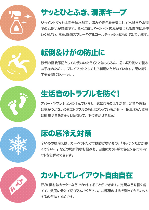 極厚ジョイントマット 2cm 木目調 大判 【やさしいジョイントマット ナチュラル 極厚 約8畳(36枚入)本体 ラージサイズ(60cm×60cm) ホワイトウッド(白 木目調)】床暖房対応 赤ちゃんマット