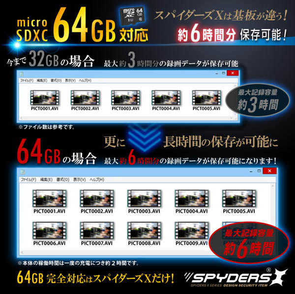 【防犯用】【超小型カメラ】【小型ビデオカメラ】 ライター型カメラ スパイカメラ スパイダーズX (A-520B / ブルー) 小型カメラ 1080P 簡単撮影 64GB対応