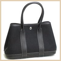エルメス ガーデンパーティ TTPM トートバッグ 黒　043965CK89