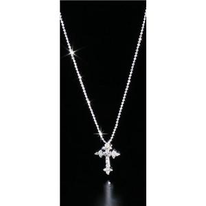 ROSSONA　ダイヤモンドコレクション　0.3ct天然ダイヤ20石ペンダント(Heart　Boxつき) Classic Cross
