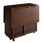 【単品】テーブル【kippis！】ブラウン 天然木バタフライ伸長式収納ダイニング【kippis！】キッピス バタフライテーブル