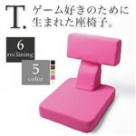 座椅子 ブラウン ゲームを楽しむ多機能座椅子【T.】ティー