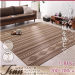 マット【Tran】200×200cm ベルギー製 アジアンテイスト ウィルトン織ラグ＆マット【Tran】トラン ラグ