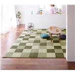 ラグマット 140×200cm【casule】グリーン ウレタン付きが選べる国産い草ラグ【casule】カジュール ウレタン付き