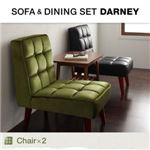 チェア2脚セット【DARNEY】バイキャストブラック 【DARNEY】ダーニー／チェア（2脚組）