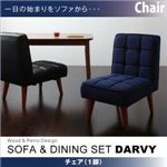 チェア バイキャストブラック 【DARVY】ダーヴィ／チェア（1脚）