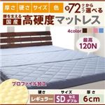 マットレス セミダブル レギュラータイプ 厚さ6cm ピンク 国産 厚みと硬さが選べる！腰を支える硬質プロファイルウレタンマットレス