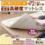 マットレス シングル レギュラータイプ 厚さ8cm ナチュラルベージュ 国産 厚みと硬さが選べる！腰を支える硬質プロファイルウレタンマットレス