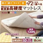 マットレス セミダブル レギュラータイプ 厚さ8cm ブラウン 国産 厚みと硬さが選べる！腰を支える硬質プロファイルウレタンマットレス