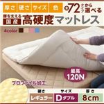 マットレス ダブル レギュラータイプ 厚さ8cm ブルー 国産 厚みと硬さが選べる！腰を支える硬質プロファイルウレタンマットレス