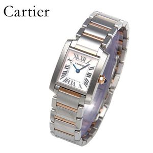 Cartier(カルティエ) タンクフランセーズ K18PGコンビ ブレスウォッチ W51027Q4