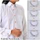 Falchi NewYork メンズ襟ワイドドレスシャツ F-D2W-OR ボーダー(#11) L 41-86