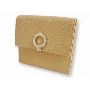 ブルガリ 23273 財布 Wホック２つ折り 財布 ベージュ BVLGARI  ベージュ