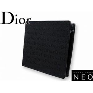 Christian Dior クリスチャン ディオール TDHC2002-TOI NO ２つ折り 財布 ブラック
