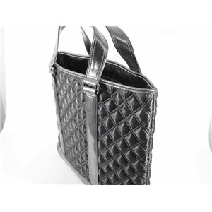 MARC BY MARC JACOBS(マークバイマークジェイコブス)サテン キルティングトートバッグ 50335 dark gray