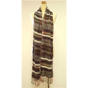 TOLANI(トラニ) Zig zag K2031-Brown ストール