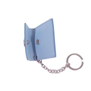 BVLGARI(ブルガリ) 22954 キーリング付小物入れ ライトブルー