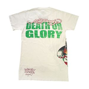 Ed Hardy �G�h�E�n�[�f�B�[�@T�V���c�@M02DOG198-10�@DEATH OR GLORY White (�ێ�)S