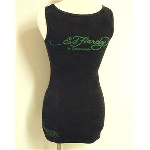 Ed Hardy �G�h�E�n�[�f�B�[�@�^���N�g�b�v�@W01 297 99�@Peace Cross Black 